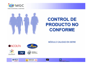 CONTROL DE PRODUCTO NO CONFORME