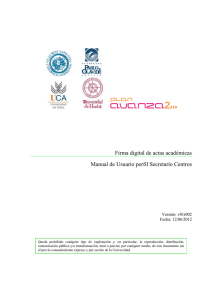 Firma digital de actas académicas Manual de Usuario perfil