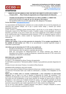 Ordenes _I_ desarrollo Decreto Oreintación 14-III-14