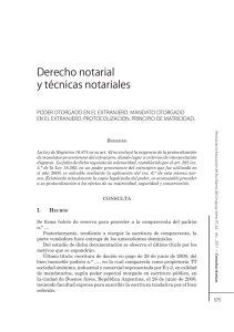Derecho notarial y técnicas notariales