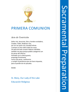 primera comunion - St. Mary Our Lady of the Lake
