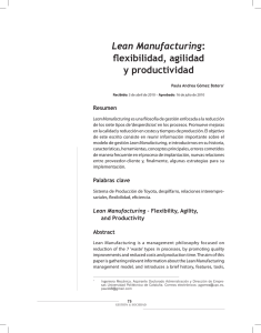 Lean Manufacturing: flexibilidad, agilidad y productividad