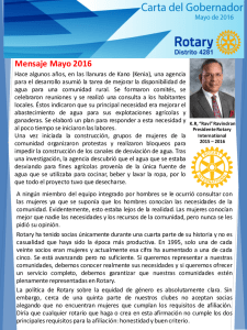 Mayo 2016 - Rotary Distrito 4281