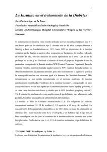 La Insulina en el tratamiento de la Diabetes