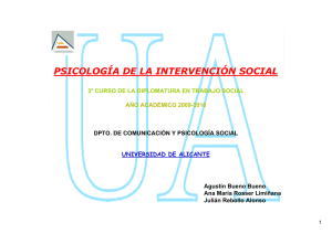 Programas de intervención social de carácter educativo y de
