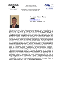 Dr. Jorge Alberto Reyes Esparza  Tel 777 329 70