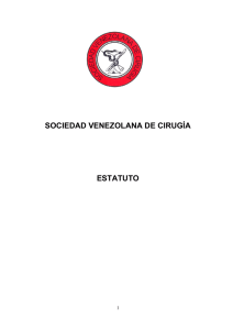 Estatuto SVC definitivo - Sociedad Venezolana de Cirugía