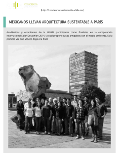 mexicanos llevan arquitectura sustentable a parís