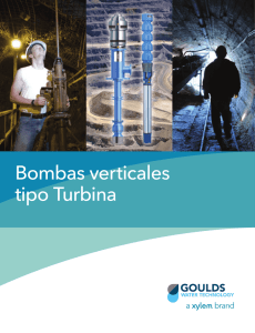 Bombas verticales tipo Turbina