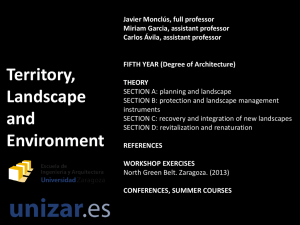 Territory, Landscape and Environment THEORY