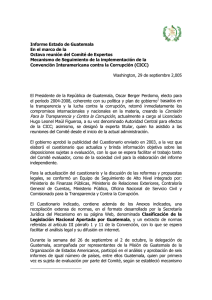 La delegación de Guatemala quiere dejar constancia de la