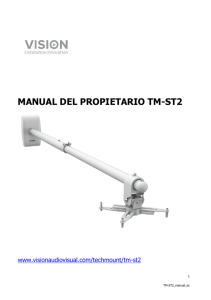 Manual de instalación soporte de pared Vision TM -ST2