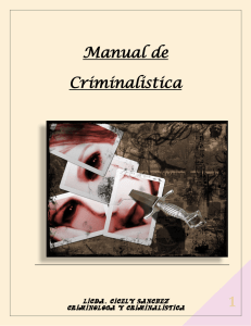 Manual de Criminalistica - Escuela Superior de Policia