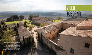 Un pueblo medieval entero en la región toscana