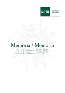 Curs Acadèmic 2012/2013 Curso Académico 2012/2013