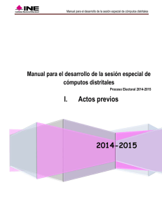 2014-2015 I. Actos previos