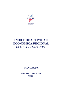 INDICE DE ACTIVIDAD ECONOMICA REGIONAL INACER
