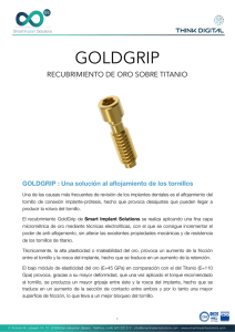 Tratamiento Goldgrip - Smart Implant Solutions Smart Implant