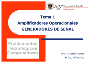 Tema 1 Amplificadores Operacionales GENERADORES DE SEÑAL