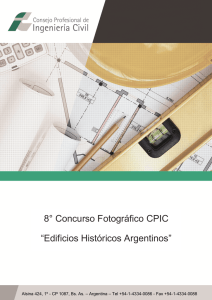 8° Concurso Fotográfico CPIC “Edificios Históricos Argentinos”