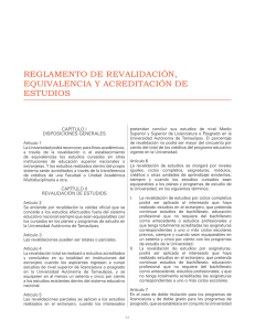 reglamento de revalidación, equivalencia y acreditación de estudios