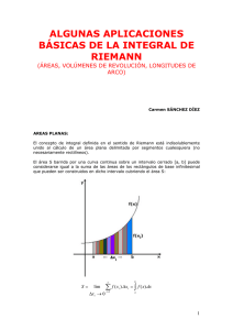 algunas aplicaciones básicas de la integral de riemann