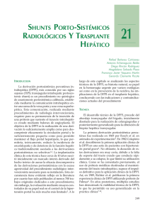 shunts porto-sistémicos radiológicos y trasplante hepático
