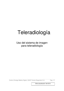 Uso del sistema de imagen para TeleRadilogia