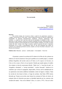 Yo es un tarado - Centro de Estudios de Literatura Argentina