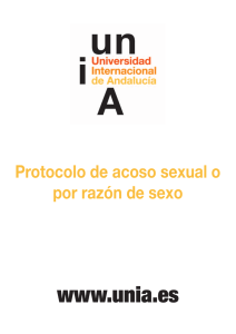 Protocolo frente al acoso sexual o por razón de sexo