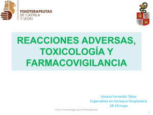 Reacciones adversas, Toxicología y Farmacovigilancia.