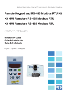 Remote Keypad and RS-485 Modbus RTU Kit Kit HMI