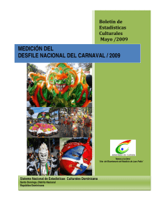 medición del desfile nacional del carnaval / 2009