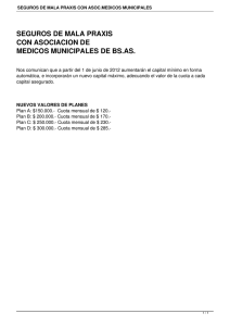 SEGUROS DE MALA PRAXIS CON ASOC.MEDICOS MUNICIPALES