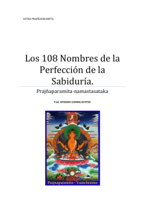Los 108 Nombres de la Perfección de la Sabiduría.