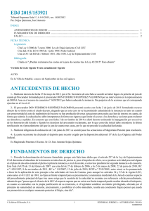 EDJ 2015/153921 ANTECEDENTES DE HECHO FUNDAMENTOS