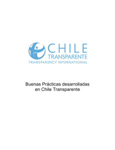 Buenas Prácticas desarrolladas en Chile Transparente