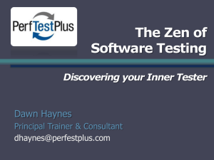 The Zen of Software Testing