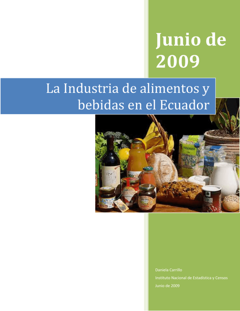 La Industria De Alimentos Y Bebidas En El Ecuador