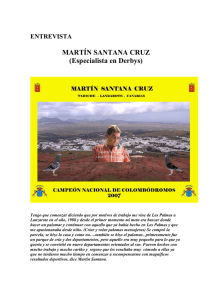 Entrevista Martín Santana Cruz