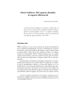 Henri Lefebvre: del espacio absoluto al espacio diferencial