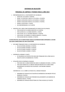 Criterios de selección - Ayuntamiento de Cacabelos