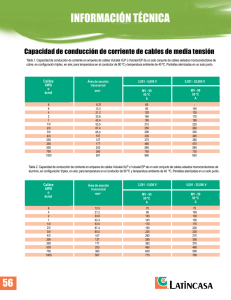 Ampacidad cables media tension