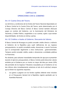 Operaciones con el Gobierno - Banco Central de Nicaragua