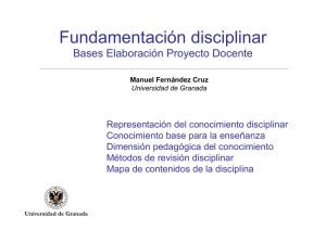 Presentación Fundamentacion Disciplinar