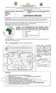 CONTINENTE AFRICANO - CULTURA Y SOCIEDAD