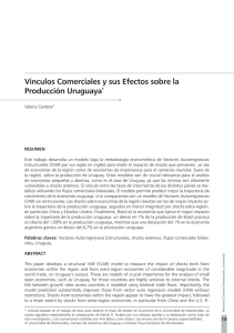 Vínculos Comerciales y sus Efectos sobre la Producción Uruguaya*