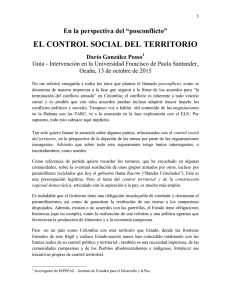 el control social del territorio