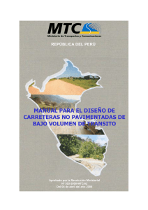 manual para el diseño de carreteras no pavimentadas de bajo