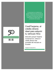 CrediTeojama, el crédito directo ideal para adquirir tu vehículo Hino